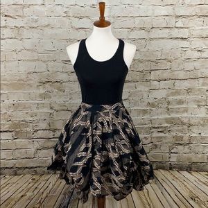 || All Saints || Black Draped Sheena Skirt UK8/US4